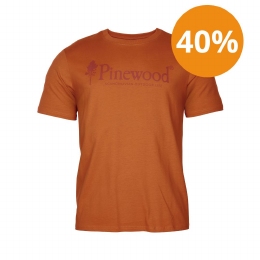 SALE: Pinewood® T-Shirt Outdoor Life Orange