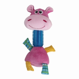 Pawwise Puppy Longneck Hippo PINK