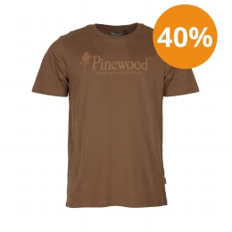 SALE: Pinewood® T-Shirt Outdoor Life Nougat