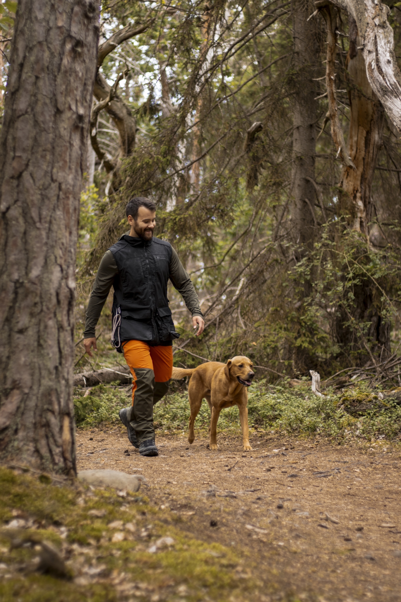 Pinewood® Dog Sports Trainer Vest MEN Burned Orange